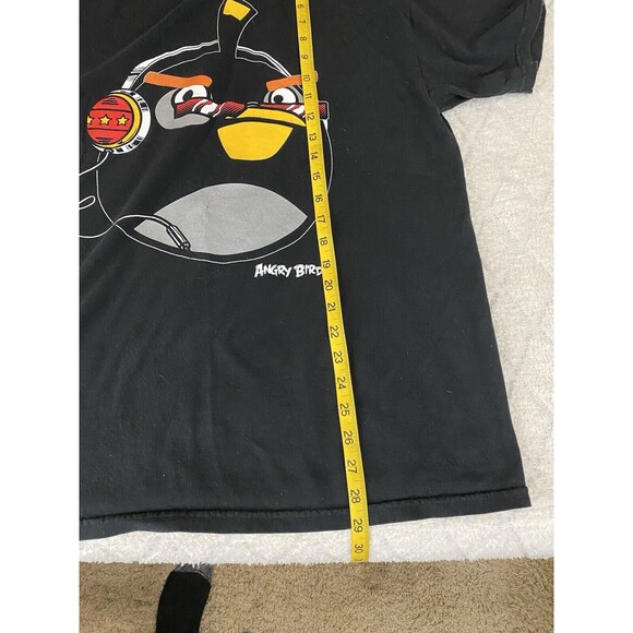 Angry Birds 2009 Black Graphic Print Shirt An Blue Pajama Pants Set Size L - Picture 14 of 16